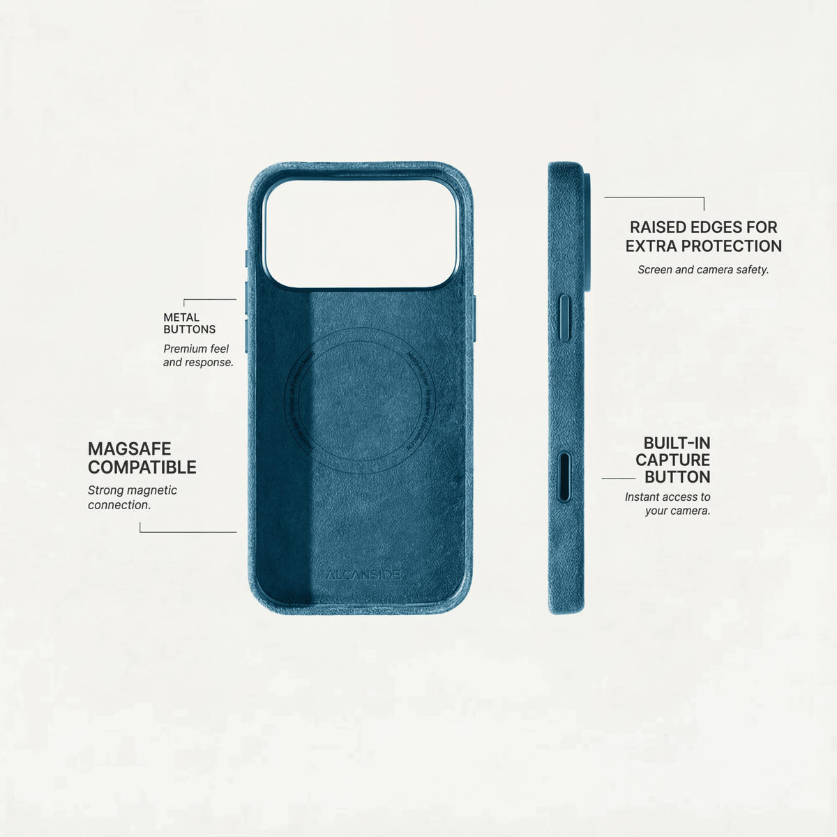 iPhone 17 Pro Max - Alcantara Case - Ocean Blue - Alcanside #iPhone model:_iPhone 17 Pro|iPhone 17 Pro Max