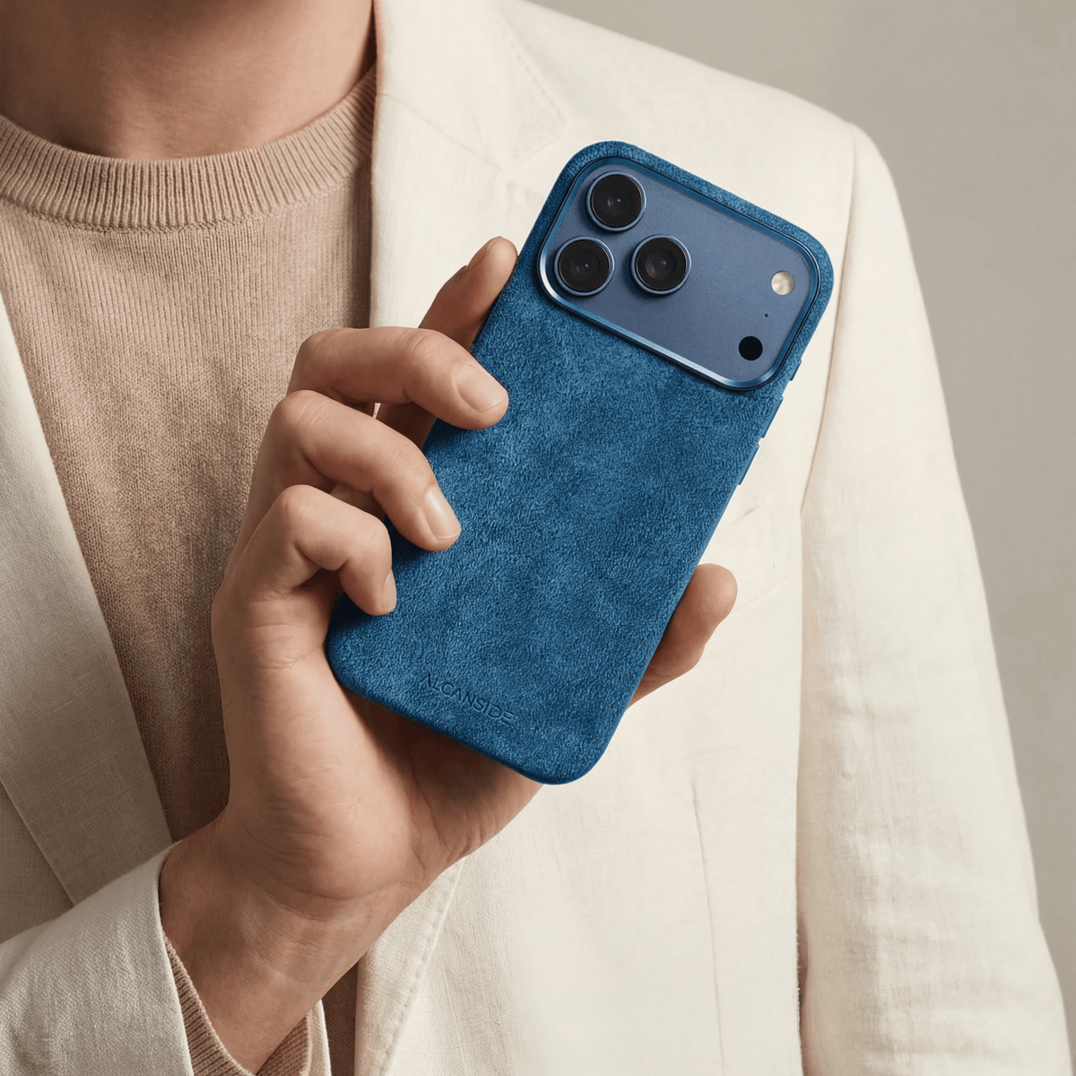 iPhone 17 Pro Max - Alcantara Case - Ocean Blue - Alcanside #iPhone model:_iPhone 17 Pro|iPhone 17 Pro Max