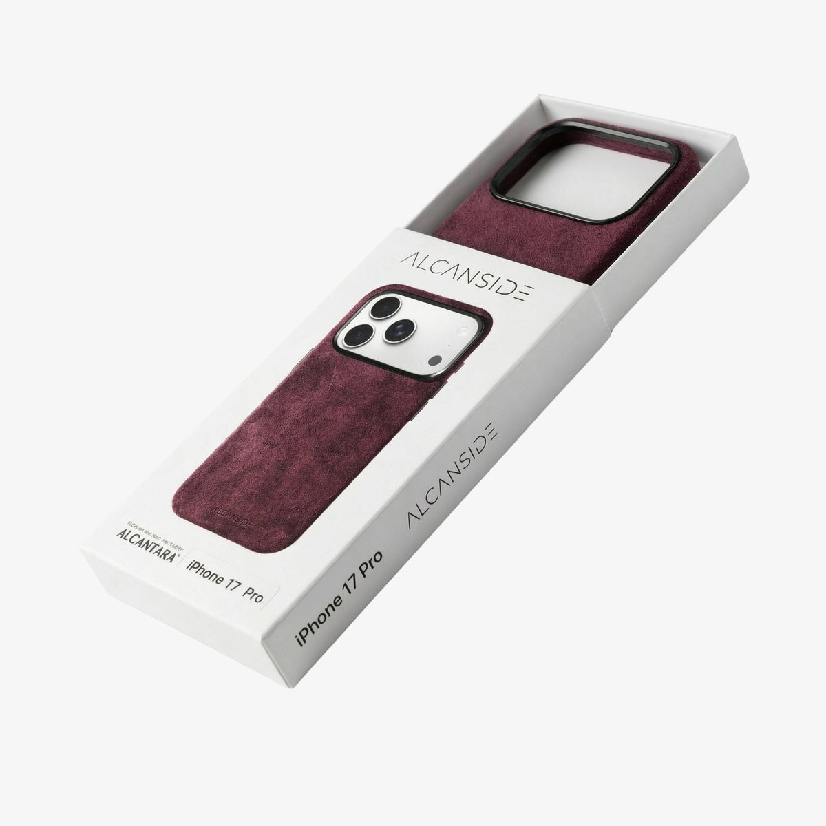 iPhone 17 Pro Max - Alcantara Case - Wine Red - Alcanside #iPhone model:_iPhone 17 Pro|iPhone 17 Pro Max
