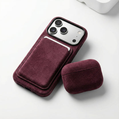 iPhone 17 Pro Max - Alcantara Case - Wine Red - Alcanside