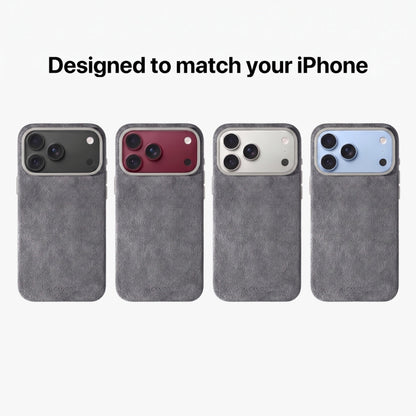 Nardo Gray Alcantara cases designed to match every iPhone 18 colour #iPhone model:_iPhone 18 Pro|iPhone 18 Pro Max