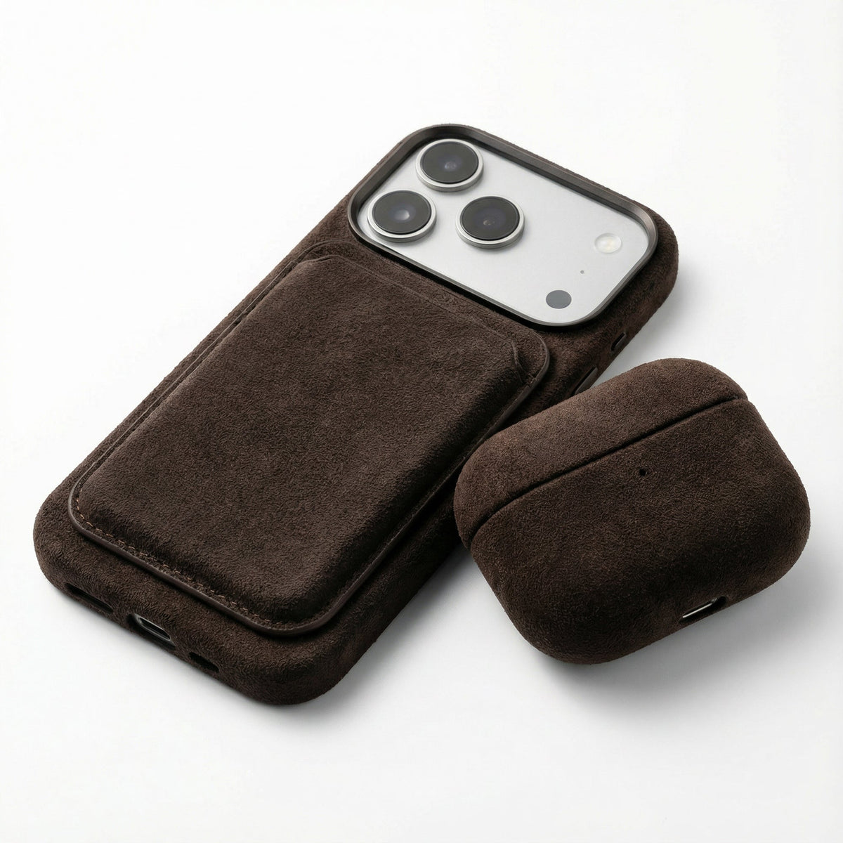 iPhone Alcantara Case - Chocolate Brown - Alcanside