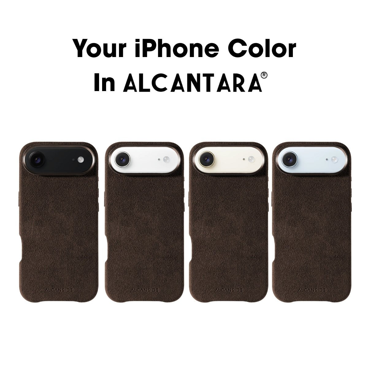 iPhone Alcantara Case - Chocolate Brown - Alcanside #iPhone model:_iPhone 17 Air