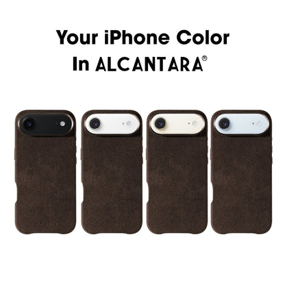 iPhone Alcantara Case - Chocolate Brown - Alcanside #iPhone model:_iPhone 17 Air