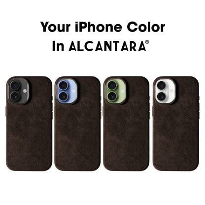 iPhone Alcantara Case - Chocolate Brown - Alcanside #iPhone model:_iPhone 17
