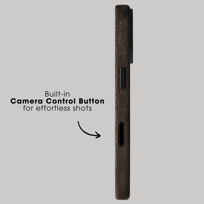 iPhone Alcantara Case - Chocolate Brown - Alcanside