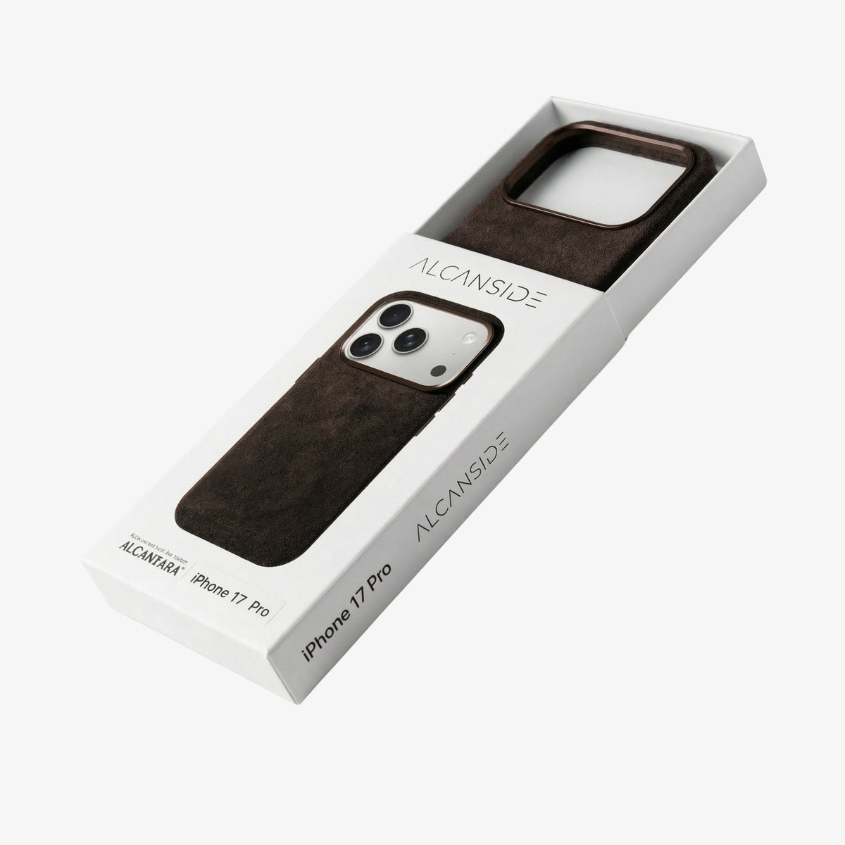 iPhone Alcantara Case - Chocolate Brown - Alcanside #iPhone model:_iPhone 17 Pro|iPhone 17 Pro Max