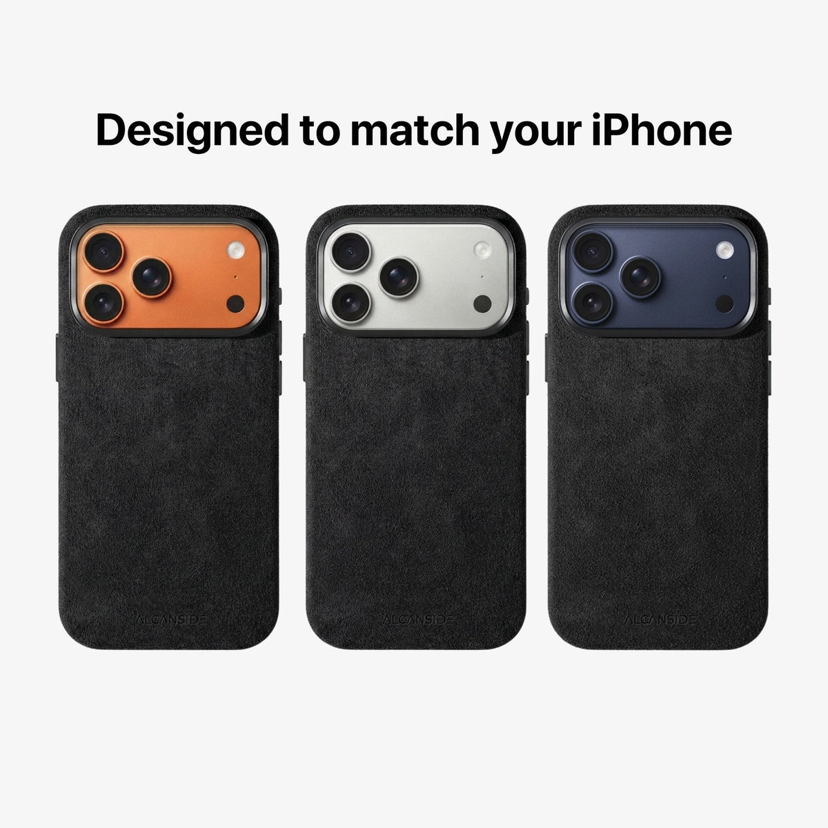 iPhone Alcantara Case - Deep Black - Alcanside #iPhone model:_iPhone 17 Pro|iPhone 17 Pro Max