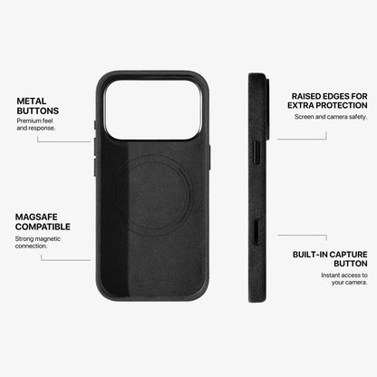 iPhone Alcantara Case - Deep Black - Alcanside #iPhone model:_iPhone 17 Pro|iPhone 17 Pro Max