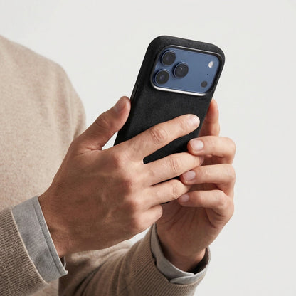 iPhone Alcantara Case - Deep Black - Alcanside #iPhone model:_iPhone 17 Pro|iPhone 17 Pro Max