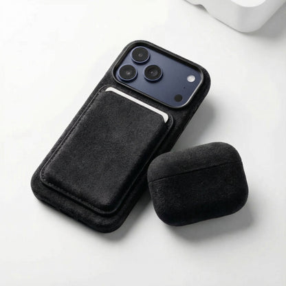 iPhone Alcantara Case - Deep Black - Alcanside
