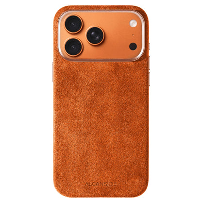 iPhone Alcantara Case - Orange - Alcanside #iPhone model:_iPhone 17 Pro|iPhone 17 Pro Max