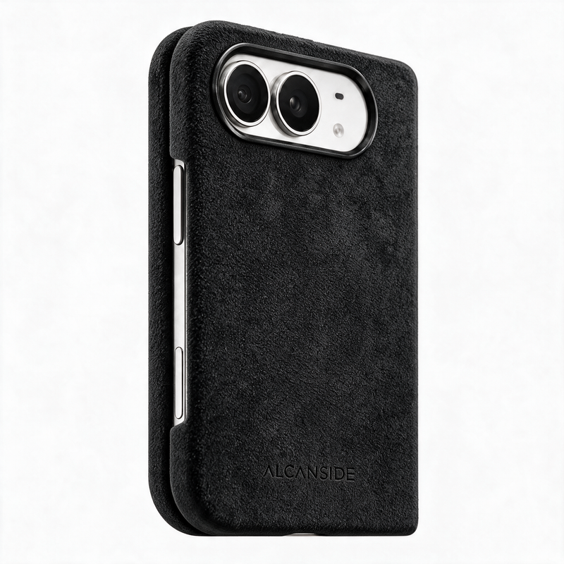 iPhone Duo - Alcantara Case - Deep Black - Alcanside