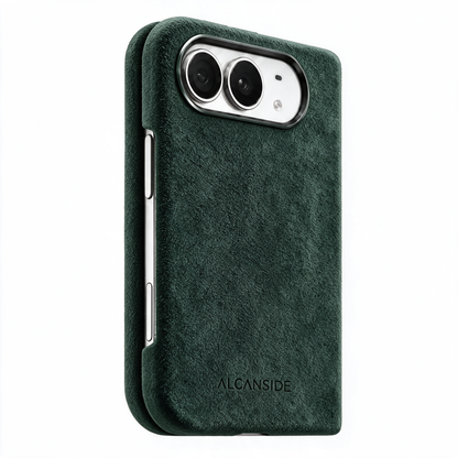 iPhone Duo - Alcantara Case - Midnight Green - Alcanside