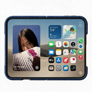 iPhone Duo - Alcantara Case - Ocean Blue - Alcanside