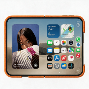 iPhone Duo - Alcantara Case - Orange - Alcanside