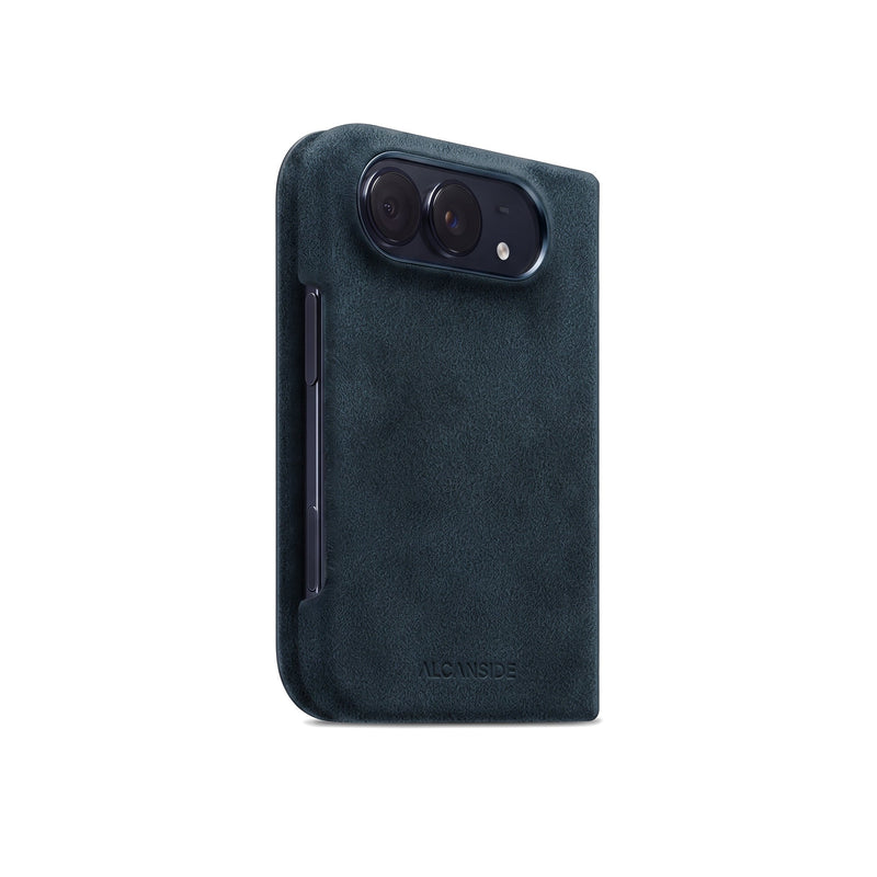 iPhone Duo - Alcantara Folio - Navy Blue