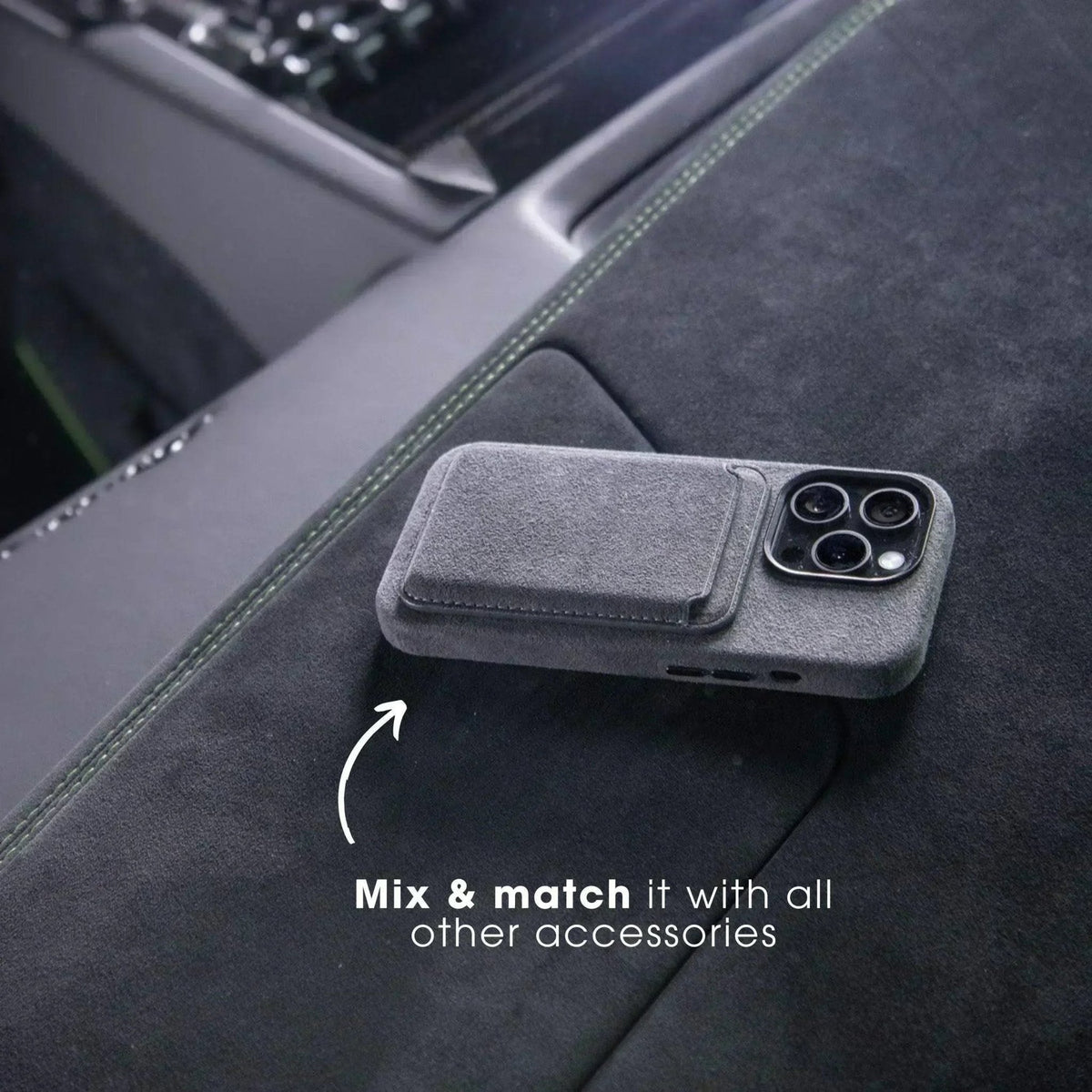 iPhone 16e - Alcantara Case - Nardo Gray - Alcanside #iPhone model:_iPhone 17e