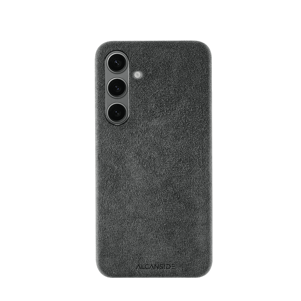 Samsung Galaxy S24 Plus - Alcantara Case - Space Grey - Alcanside