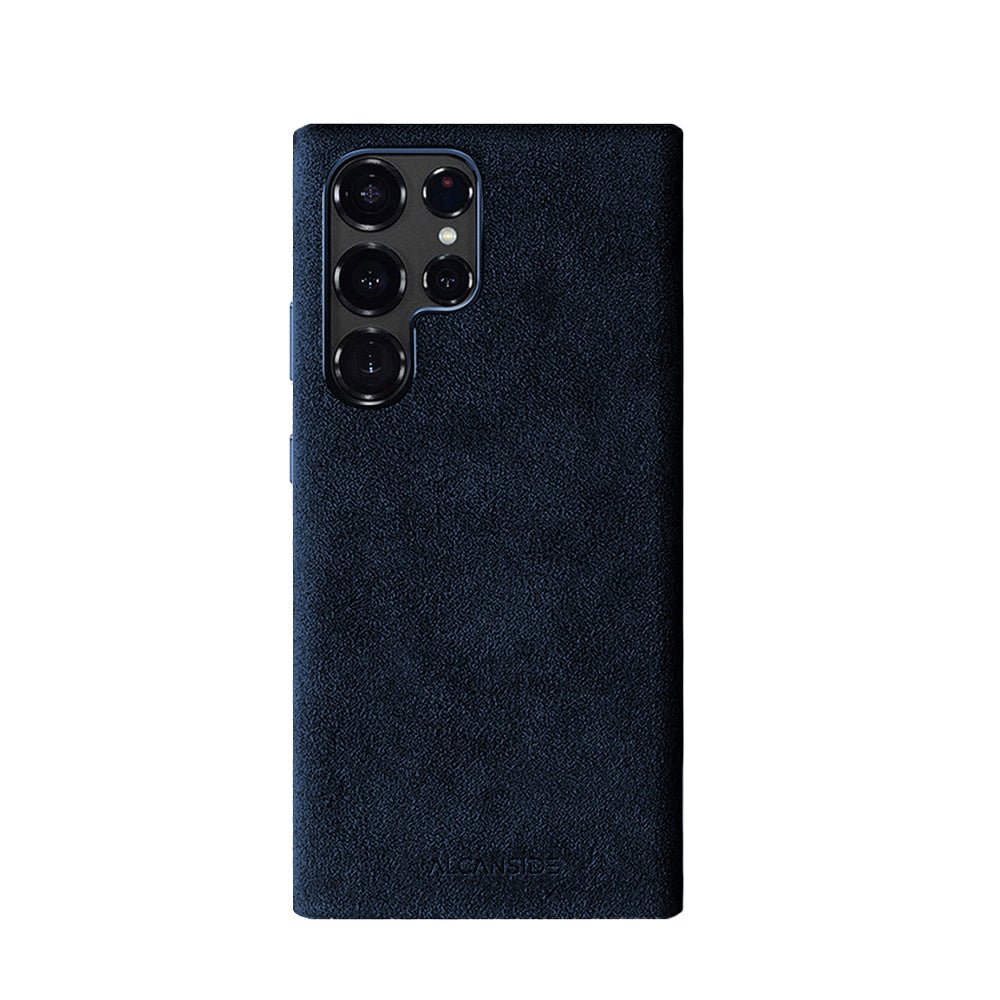 Samsung Galaxy S24 Ultra - Alcantara Case - Navy Blue - Alcanside