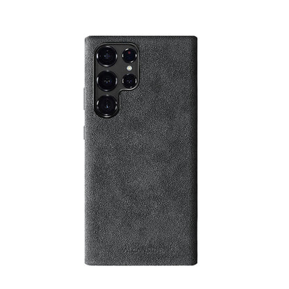 Samsung Galaxy S24 Ultra - Alcantara Case - Space Grey - Alcanside