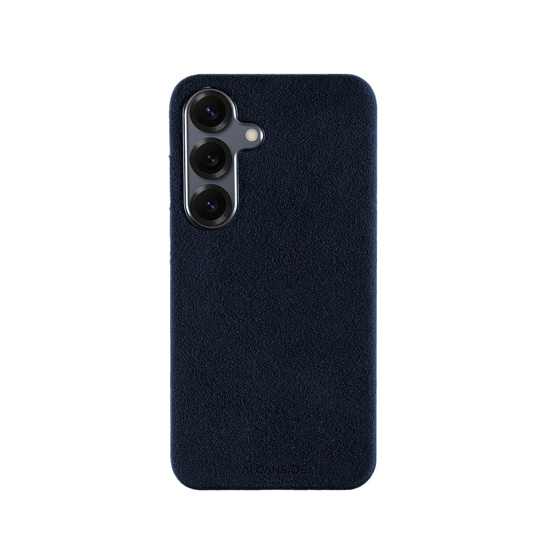 Samsung Galaxy S25 - Alcantara Case - Navy Blue - Alcanside