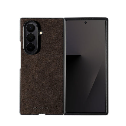 Samsung Galaxy Z Fold 7 - Alcantara Case - Chocolate Brown - Alcanside
