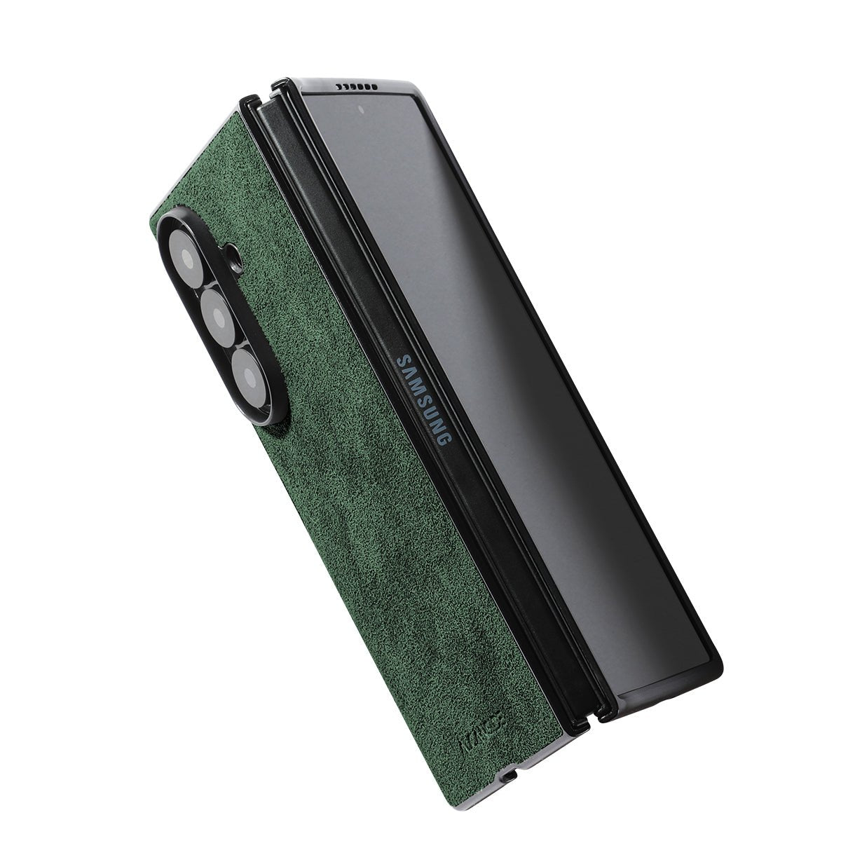 Samsung Galaxy Z Fold 7 - Alcantara Case - Midnight Green - Alcanside