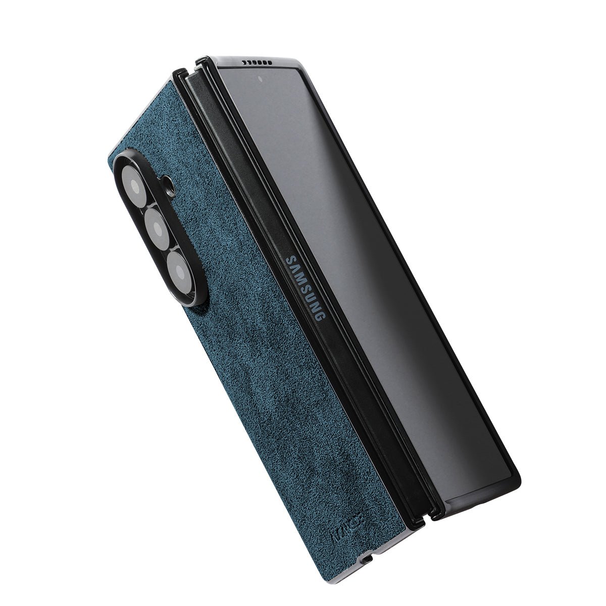 Samsung Galaxy Z Fold 7 - Alcantara Case - Ocean Blue - Alcanside