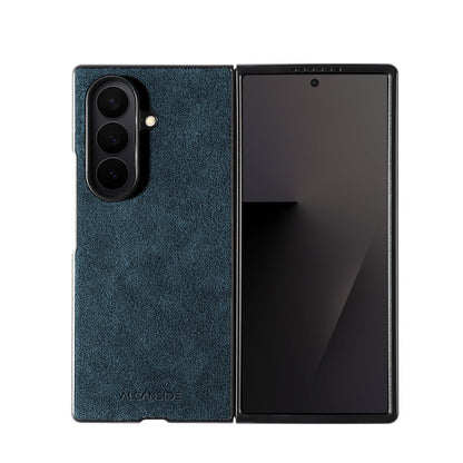 Samsung Galaxy Z Fold 7 - Alcantara Case - Ocean Blue - Alcanside