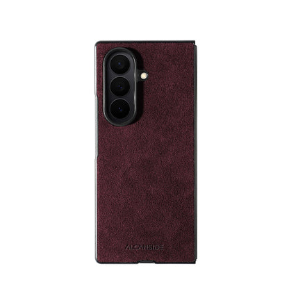 Samsung Galaxy Z Fold 7 - Alcantara Case - Wine Red - Alcanside