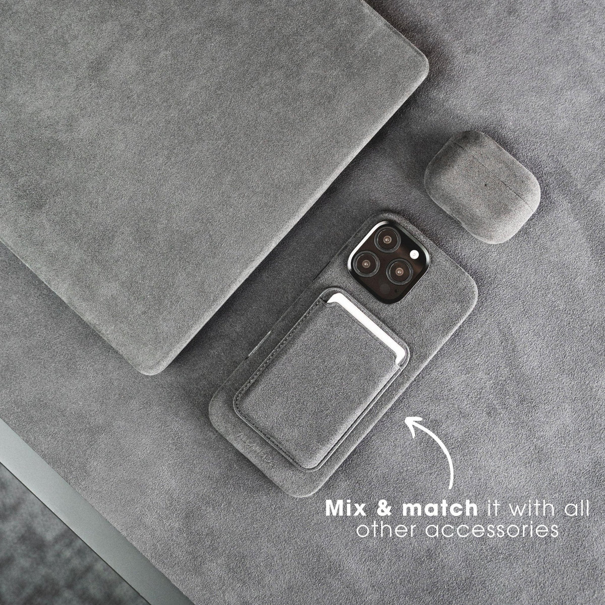 iPhone 16e - Alcantara Case - Space Grey - Alcanside #iPhone model:_iPhone 17e
