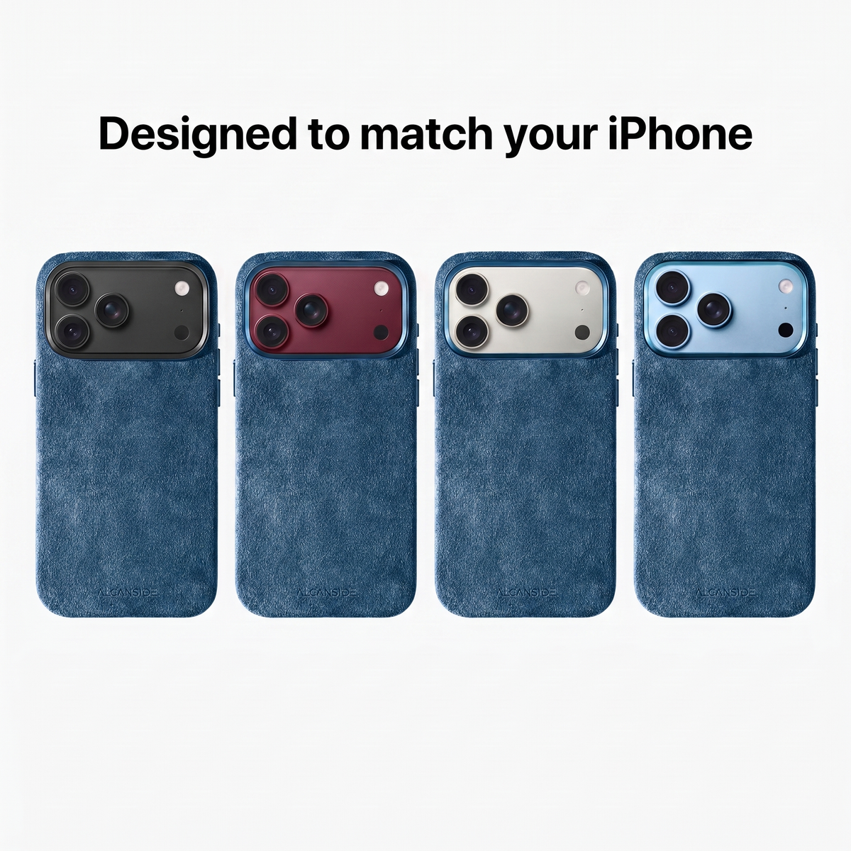Ocean Blue Alcantara cases designed to match every iPhone 18 colour #iPhone model:_iPhone 18 Pro|iPhone 18 Pro Max